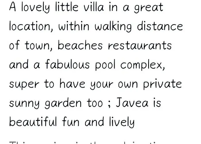 Cala Blanca Javea Apartment *